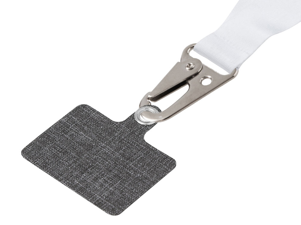 Ланъярд 2,5 см под сублимацию с большим карабином, замком обрыва и большим держателем для телефона из ПЭ-3