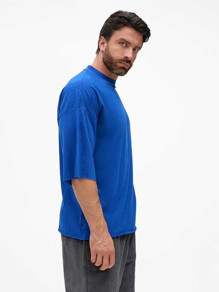 Футболка унисекс оверсайз T1, синяя-2