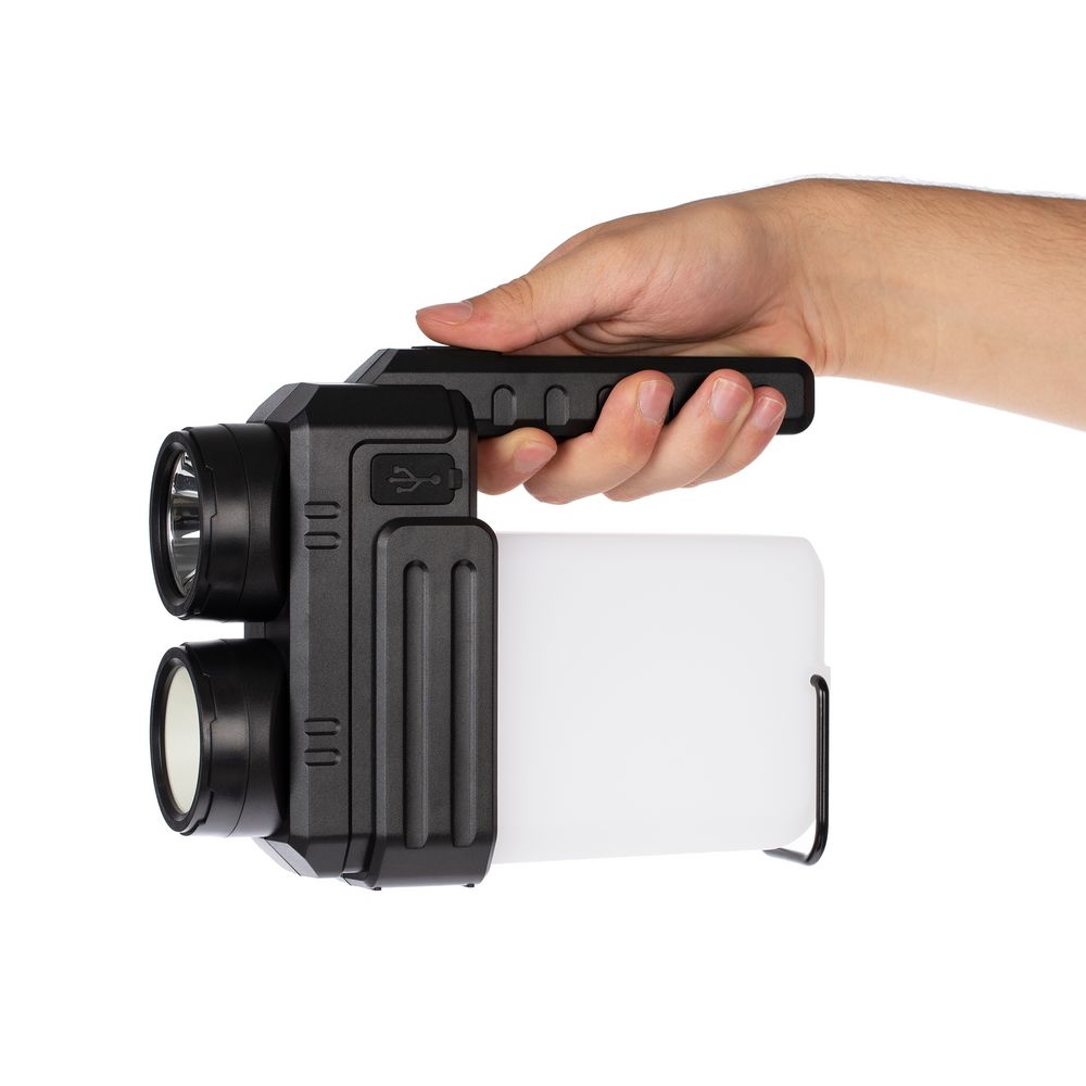 Кемпинговый фонарь-лампа аккумуляторный Yol, черный-4