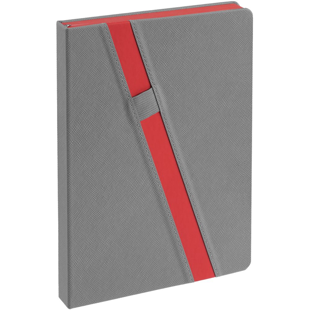 Ежедневник Rubikon на заказ, недатированный серо-красный-1