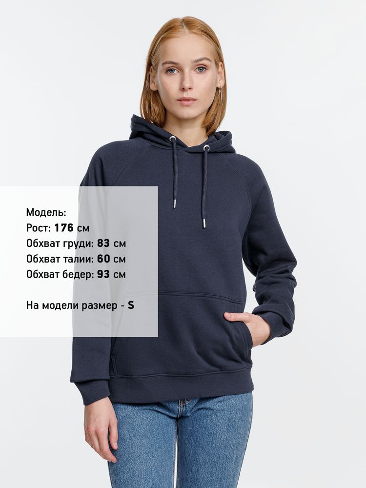 Толстовка унисекс Stellar, темно-синяя-6