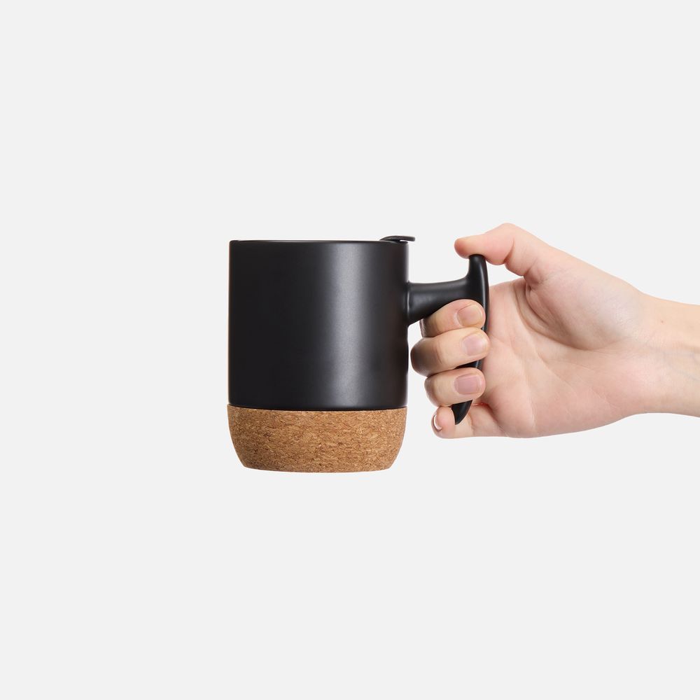 Кружка Corky Grip, черная-2