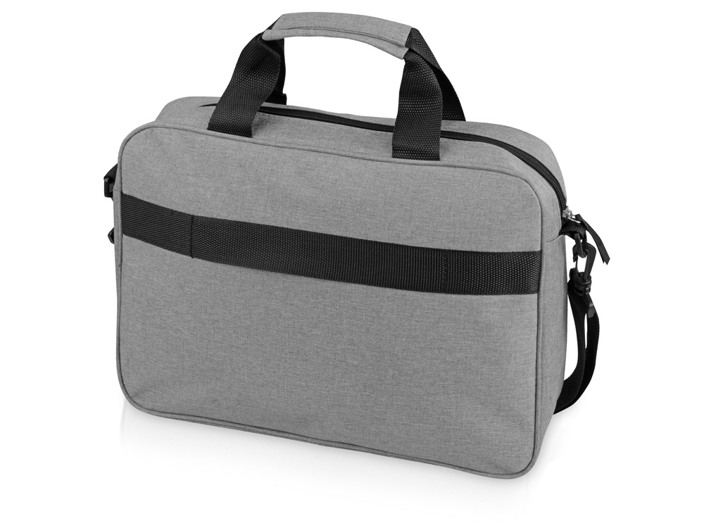 Сумка Брейв для документов и ноутбука 13,3, светло-серый/черный-1