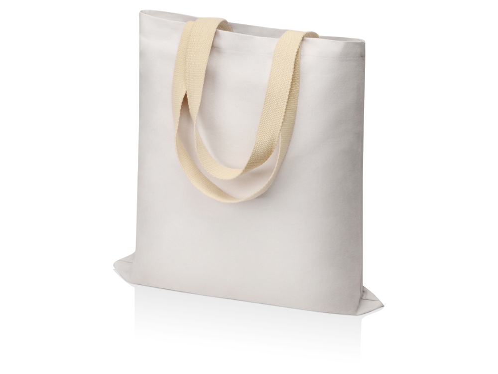 Сумка для шопинга Steady из хлопка с парусиновыми ручками, 260 г/м2, белый-0
