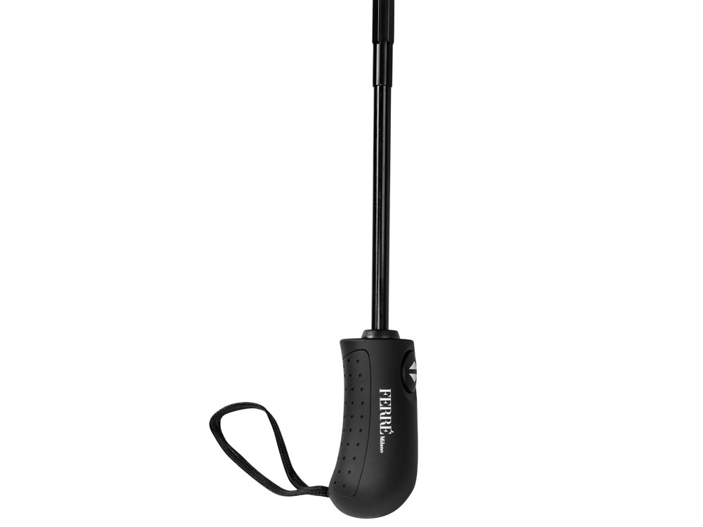 Зонт складной автоматический Ferre Milano, черный-5