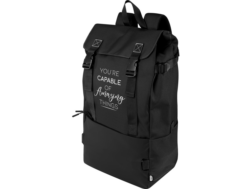 Roam модульный рюкзак из переработанных материалов, сертифицированных согласно GRS - сплошной черный-5