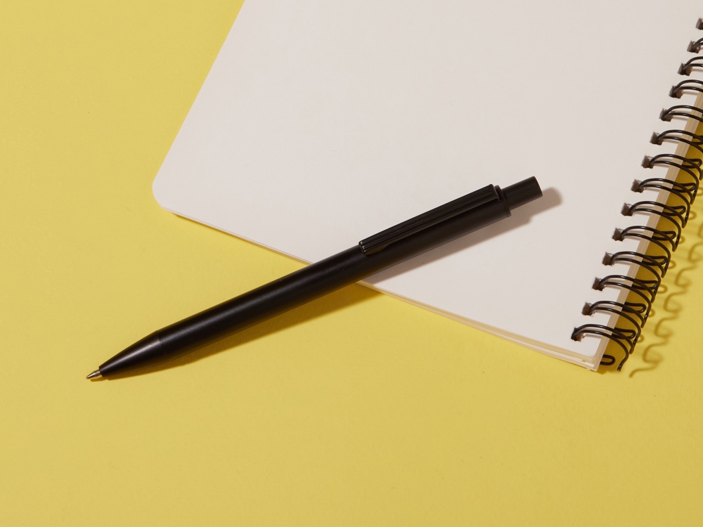 Ручка металлическая шариковая Groove M Recy, черный-4