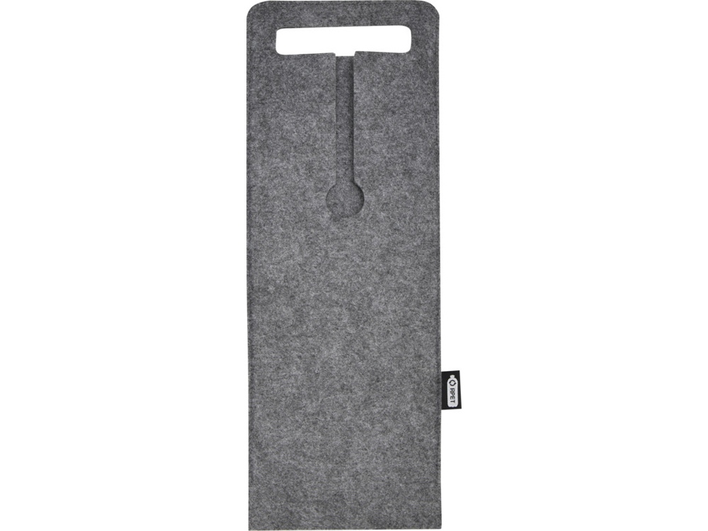 Felta Мешок для вина из переработанного фетра, сертифицированного согласно GRS, емкостью 75 мл - средне-серый-1