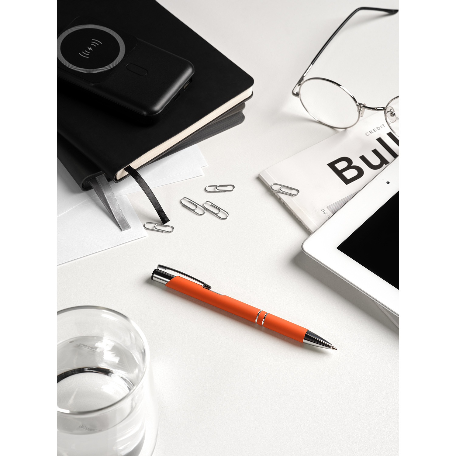 Шариковая ручка Alpha, оранжевая-6