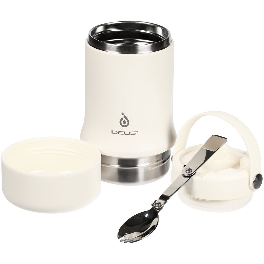 Термос для еды Tabenodo, белый (молочный)-5