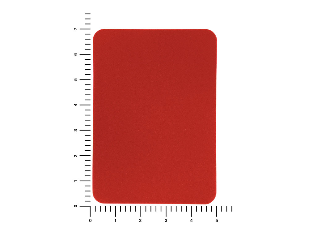ПАТЧ ПРЯМОУГОЛНЫЙ nubuk (красный) 5,0 х 7,0 см-2
