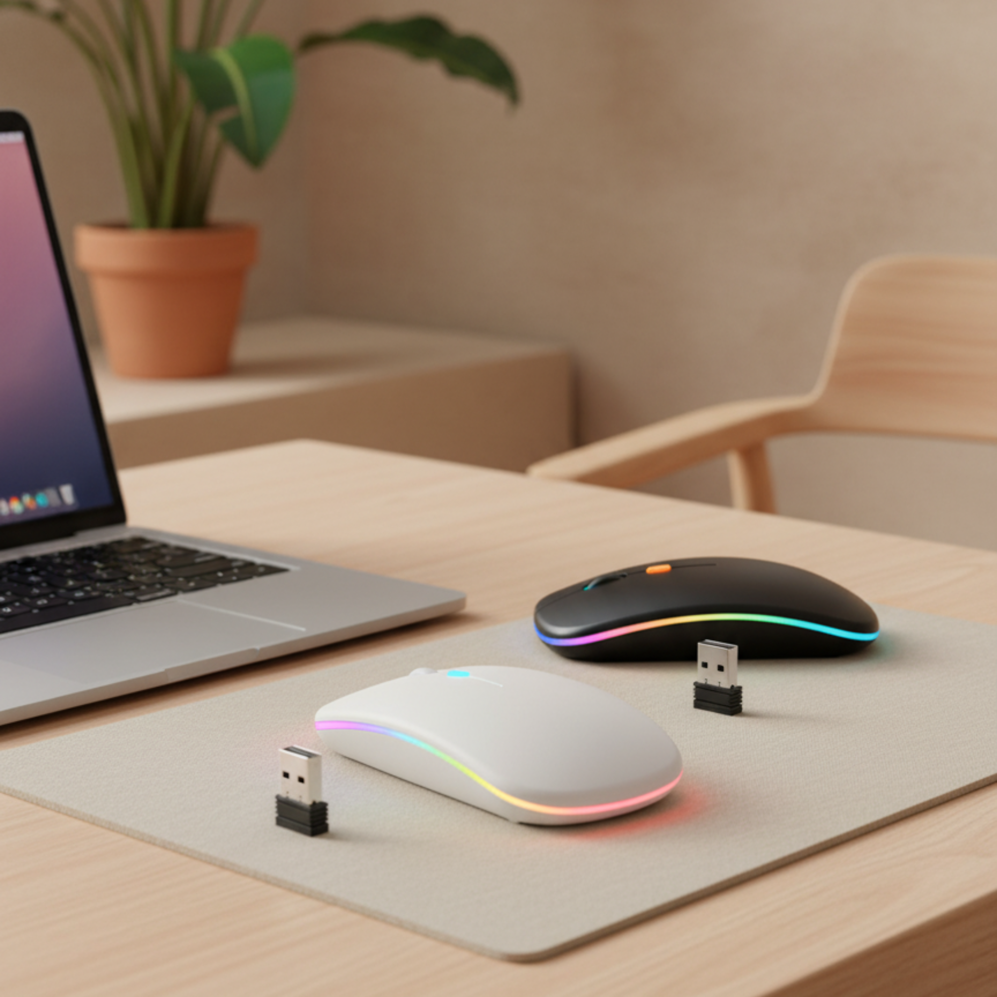 Мышь компьютерная беспроводная Seven, Белый-2