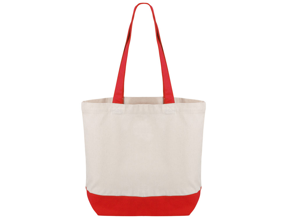 Сумка для шоппинга Cotton из переработанного хлопка 280 г, красный-1
