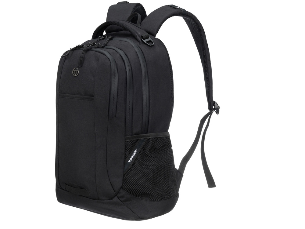 Рюкзак TORBER РАКЕТА с отделением для ноутбука 15, чёрный, полиэстер, 34 х 16,5 х 47 см, 24 л-1