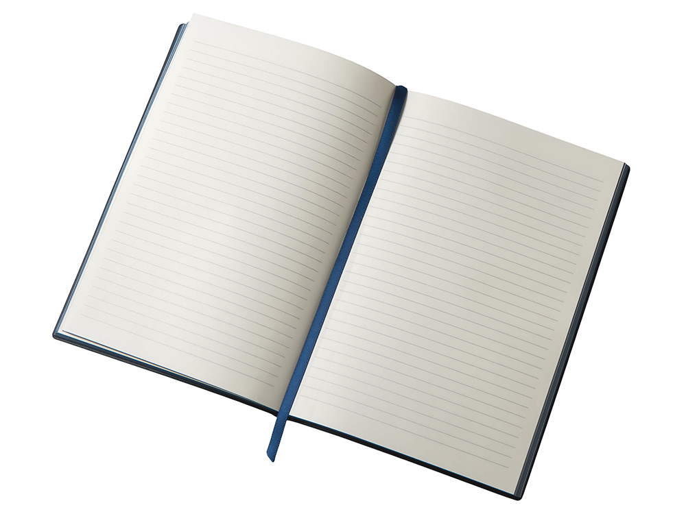 Блокнот C1 софт-тач, гибкая обложка, 128 листов, темно-синий-3