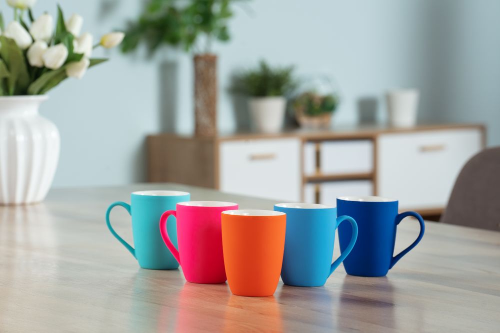 Кружка Good Morning с покрытием софт-тач, ver.2, оранжевая-1