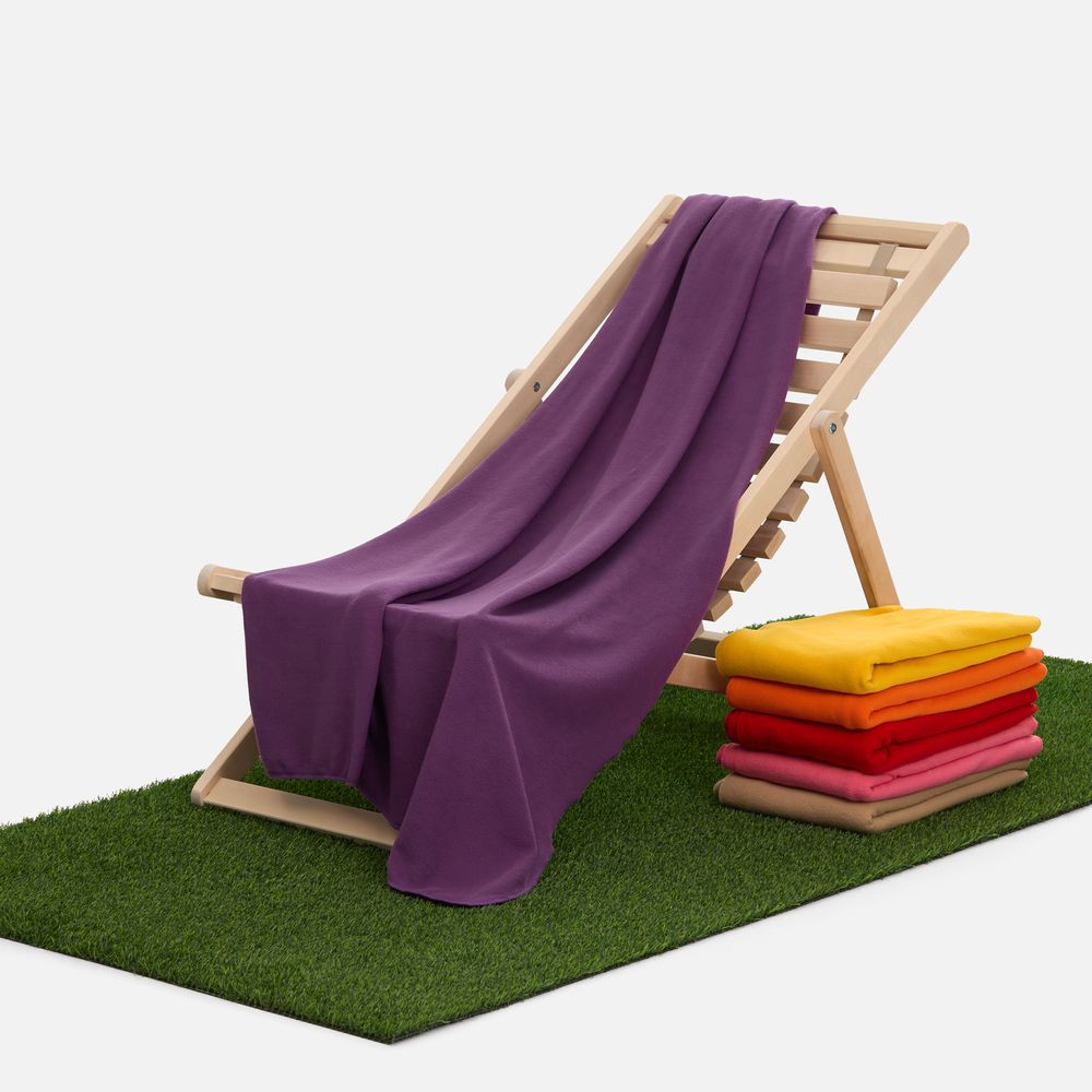 Флисовый плед Warm&Peace XL, фиолетовый-5