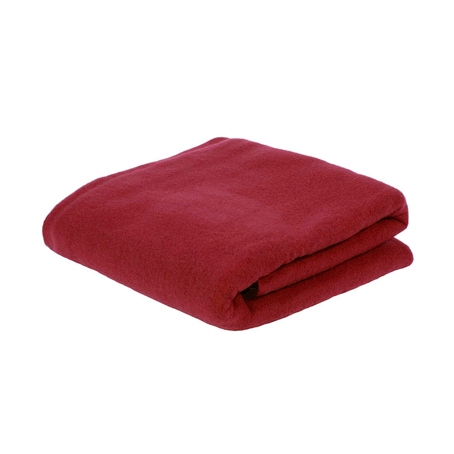 Плед PLAIN, 100х140 см,  флис 150 гр/м2;  100% полиэстер, красный-0