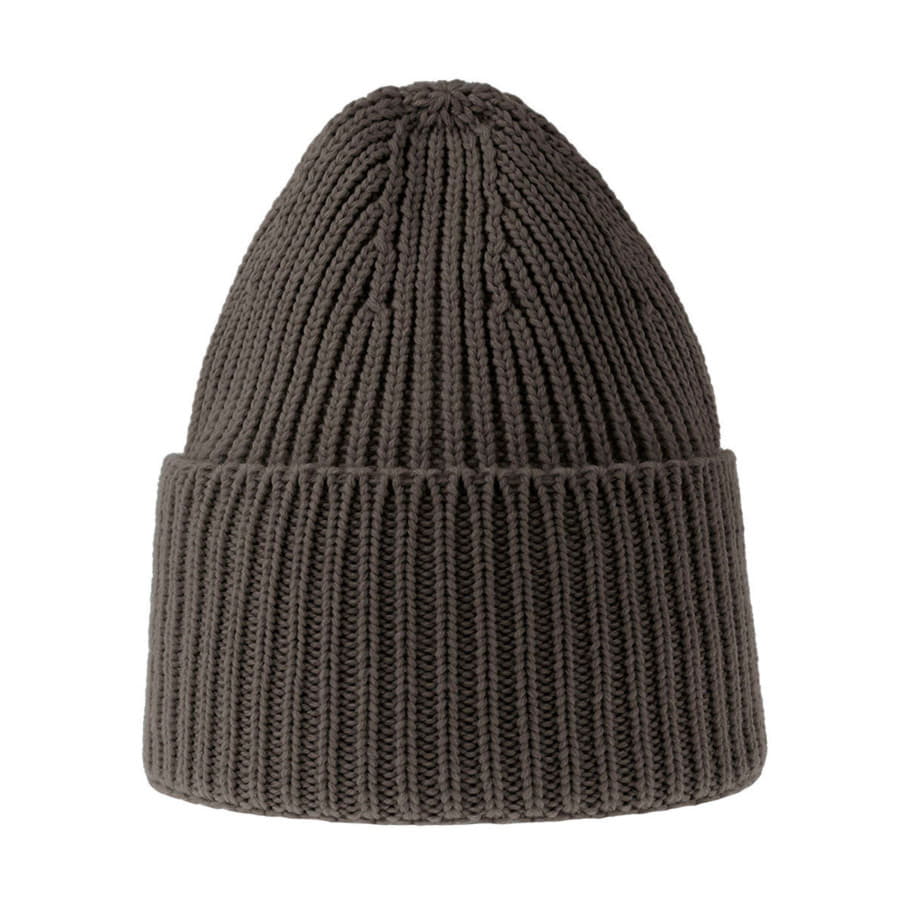 Шапка OAK рельефная из пряжи Polylana®, темно-серый меланж-1