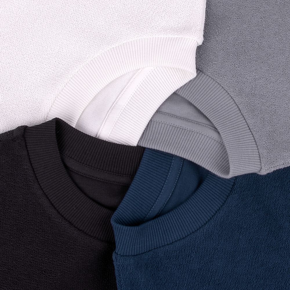 Свитшот оверсайз унисекс Vozduh, светло-серый-2