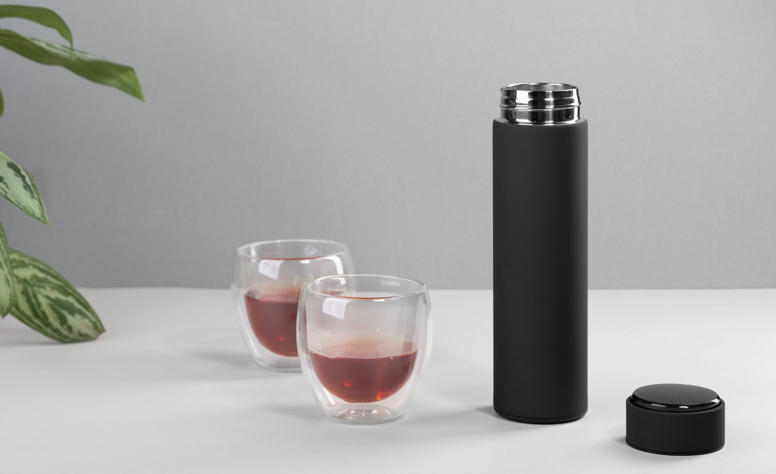 Термос "Бостон next" 500 мл с индикацией температуры, soft touch, сменная батарейка-4