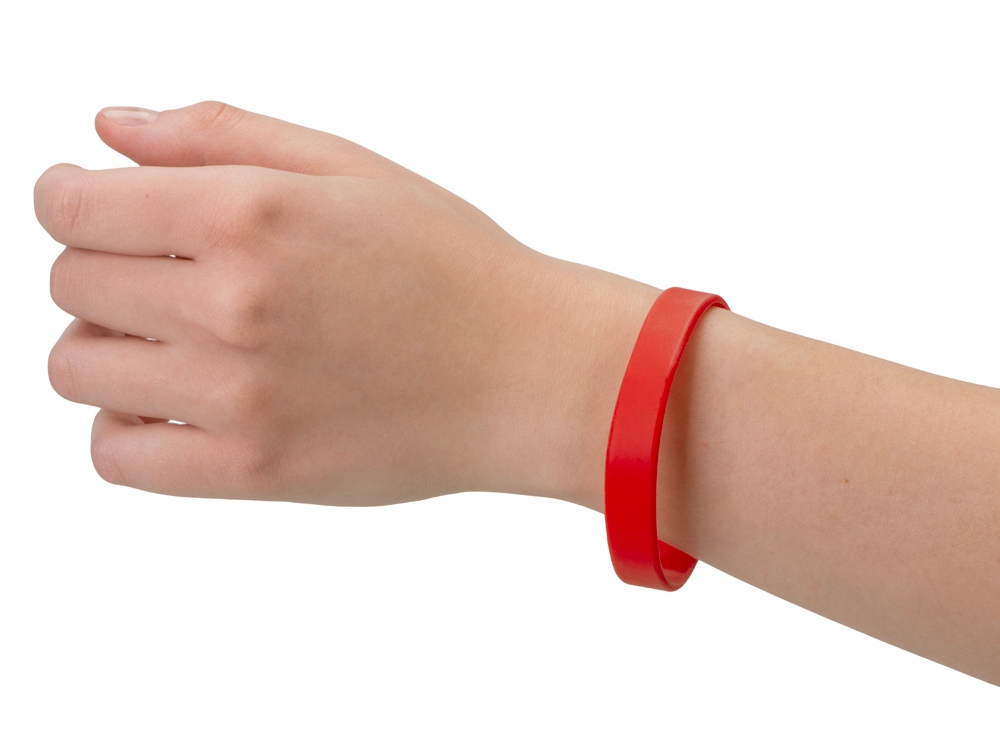 Силиконовый браслет Forest 202*12 мм, красный-3