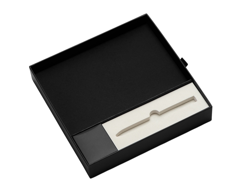 Набор блокнот в гибкой обложке А5 и металлическая шариковая ручка Nabokov, черный-12