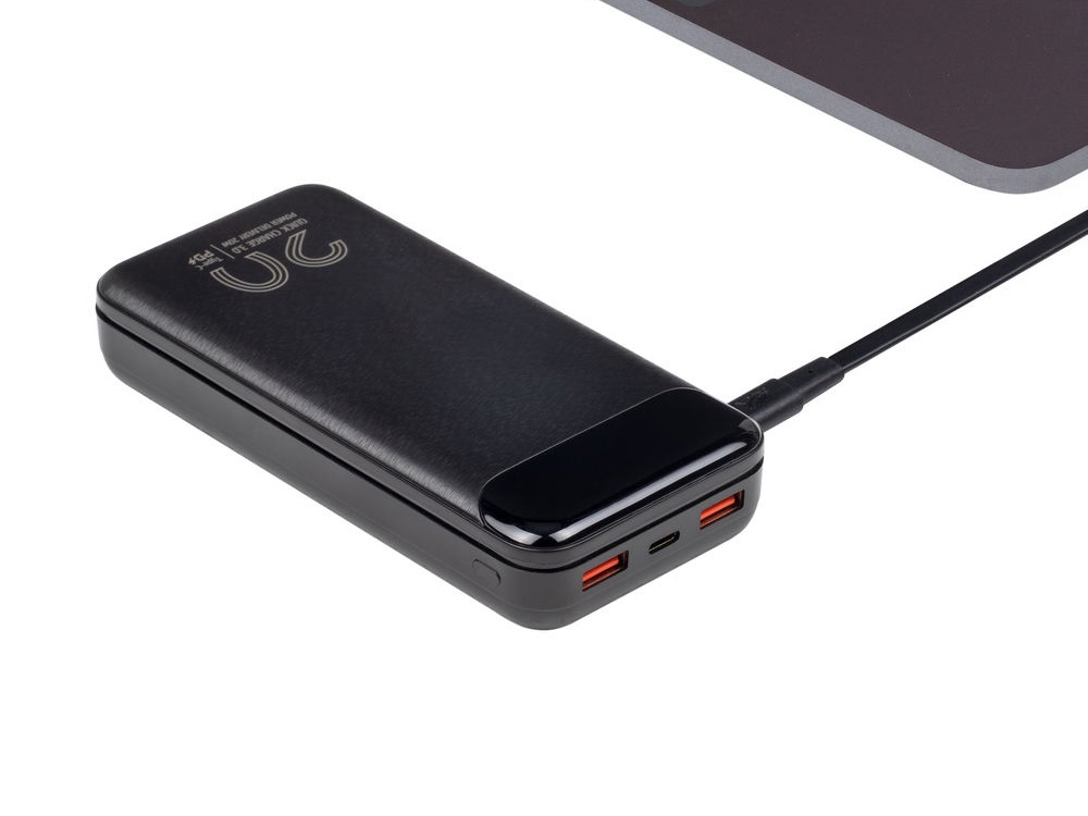RIVACASE VA2580 (20 000mAh), QC/PD 20W внешний аккумулятор с дисплеем, черный /24-10