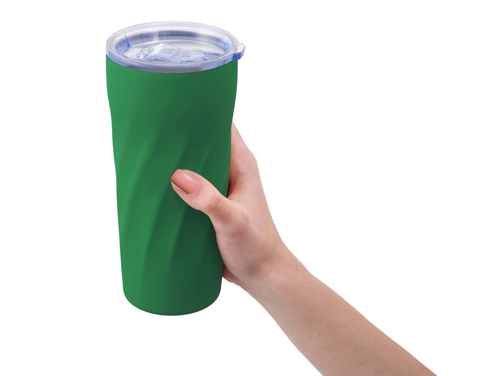 Подарочный набор FAMILY с термосом и термокружкой, зеленый-3