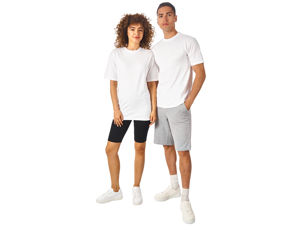 Футболка из френч терри Warsaw унисекс 220гр, белый-5