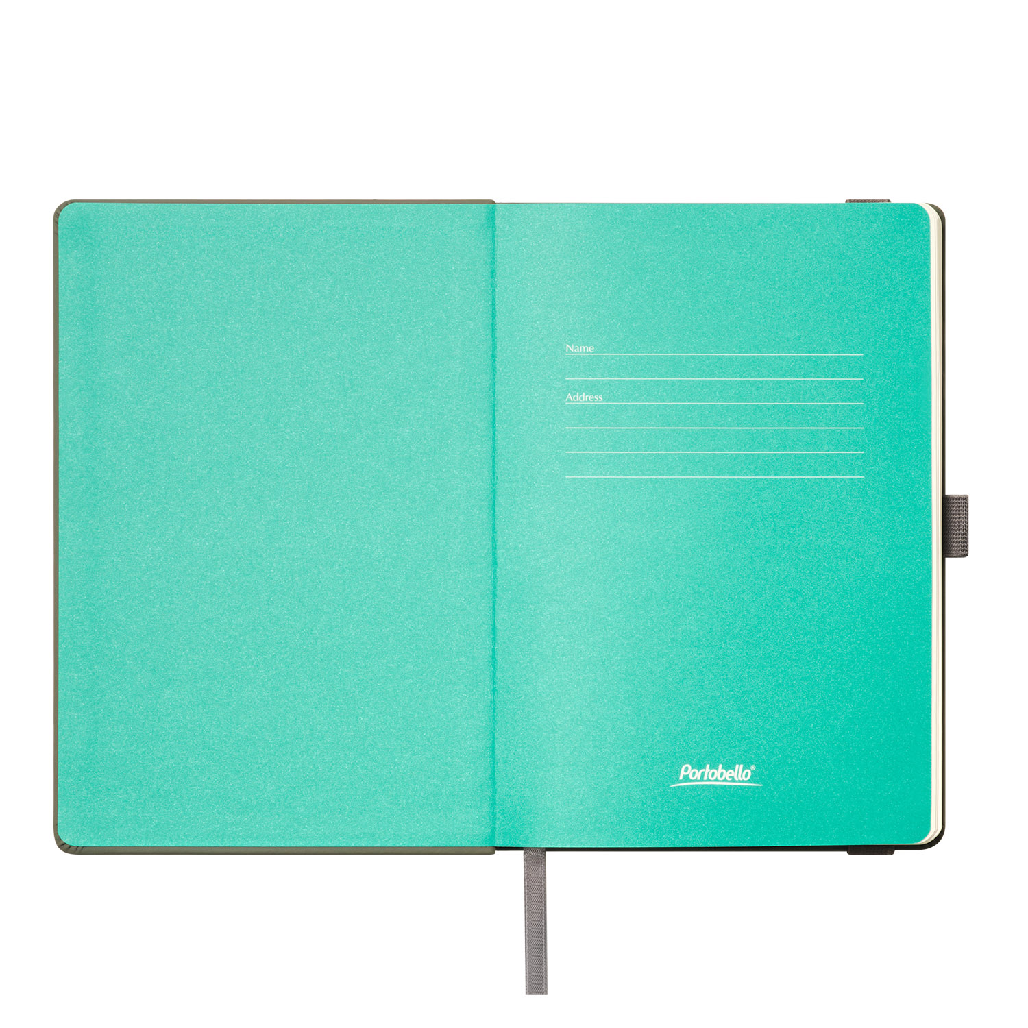 Ежедневник Альфа (Alpha) недатированный, серый/бирюзовый-6