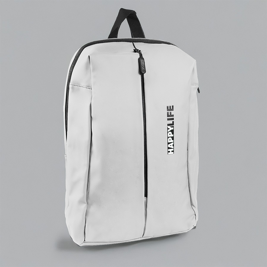Рюкзак водостойкий "Go", белый, 41 х 29 х15,5 см, 90% полиуретан 10%полиэстер, белый-6