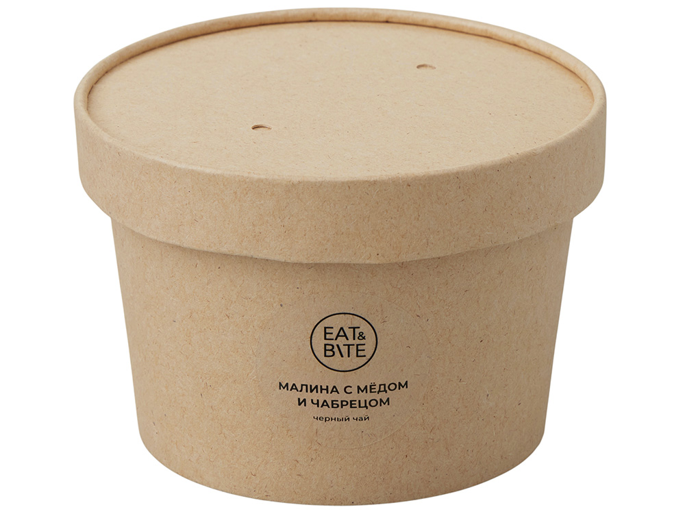 Чай черный Малина с медом и чабрецом в картонном стаканчике, 50 гр.-1