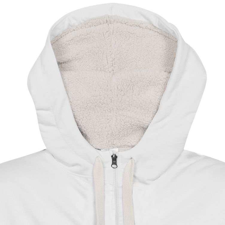 Толстовка на молнии Kulonga Sherpa, белая-5