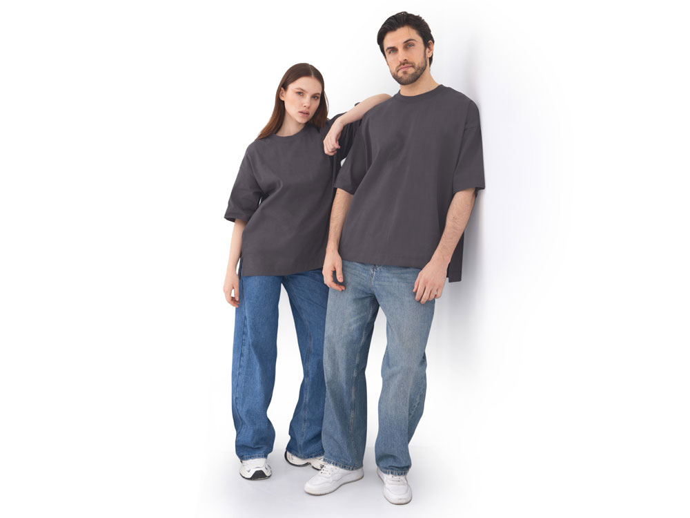 Футболка оверсайз Beta.01 унисекс, темно-серый-5