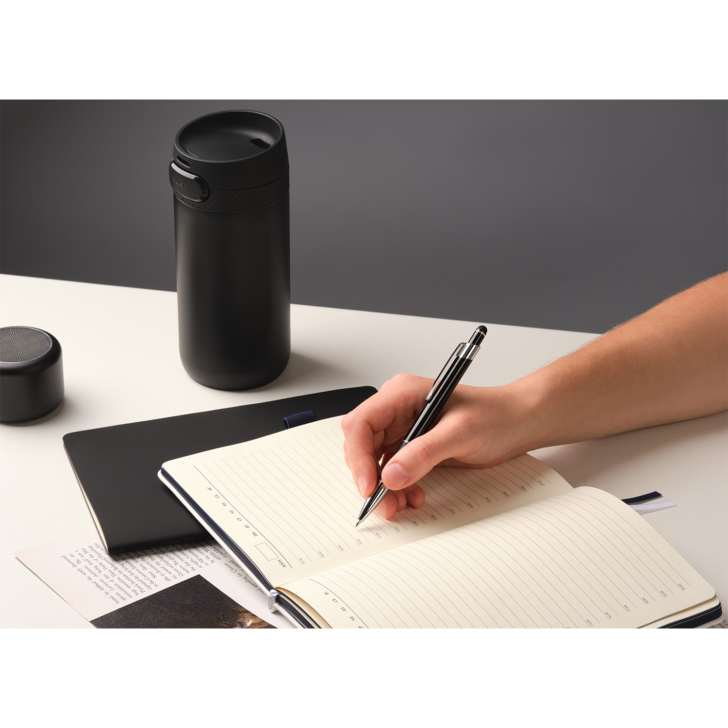 Шариковая ручка Леви (Levi), черная-5