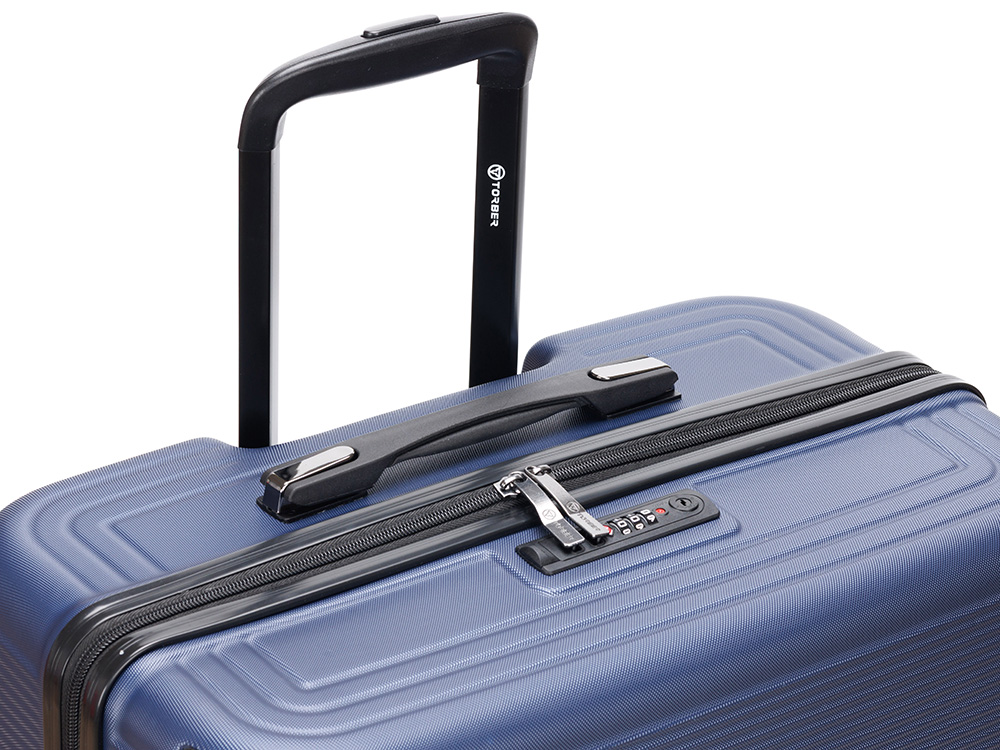 Чемодан TORBER Onego, синий, ABS-пластик, 79,5 х 51 х 29 см, 103 л-6