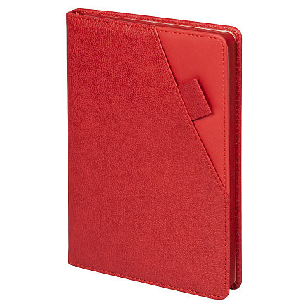 Ежедневник Smart Calabria Lafite A5, Красный-0