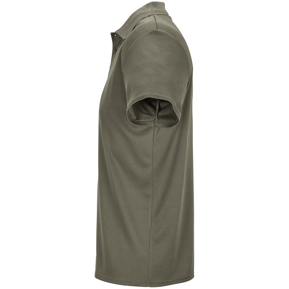 Рубашка поло унисекс Pitcher, темный хаки-3