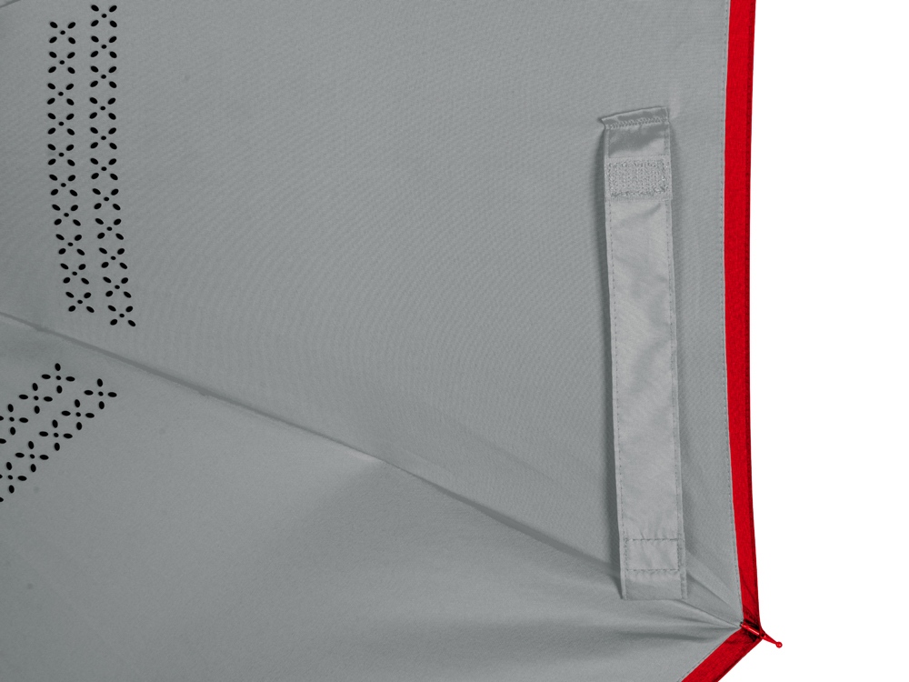 Зонт-трость наоборот Inversa, полуавтомат, красный/серый-5