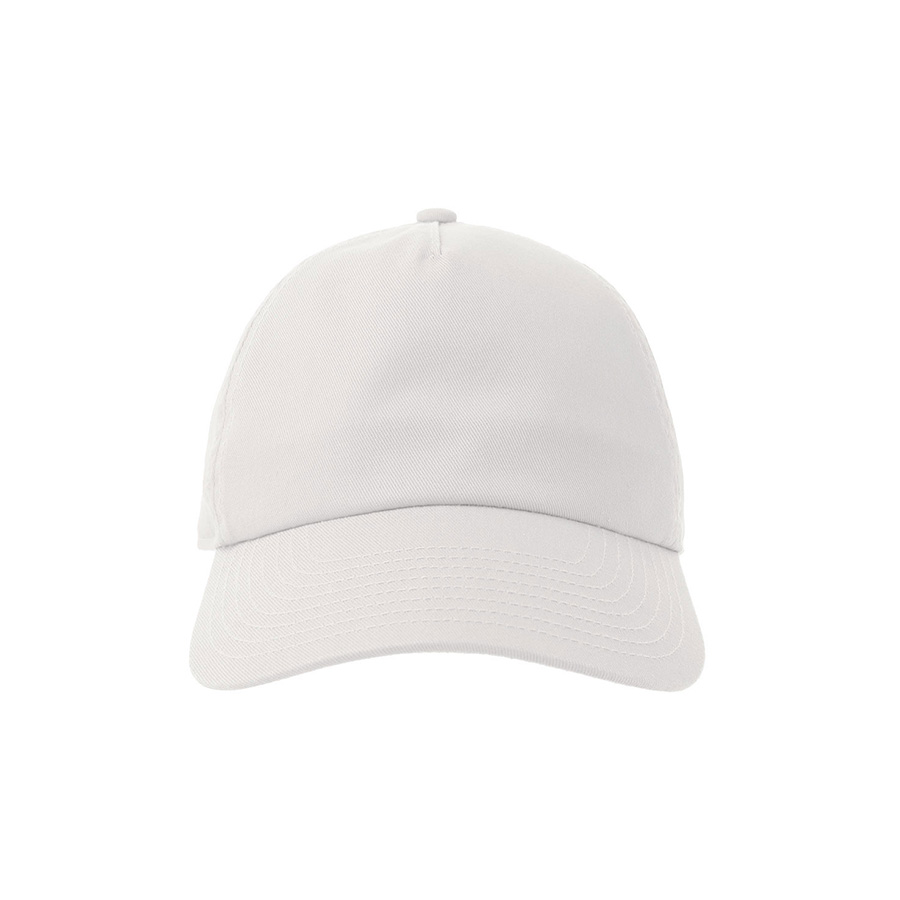 Бейсболка DAD HAT-S, 6 клиньев, металлическая застежка, белый-1