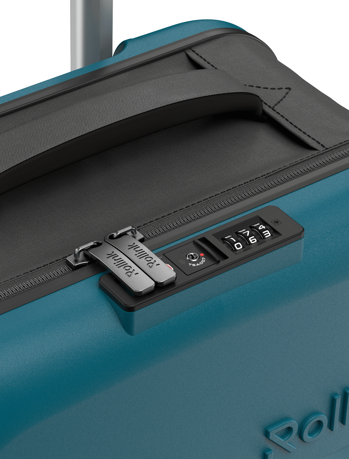 Чемодан складной Rollink Vega 360 55x40x20 см, 4 колеса, сине-зеленый-9