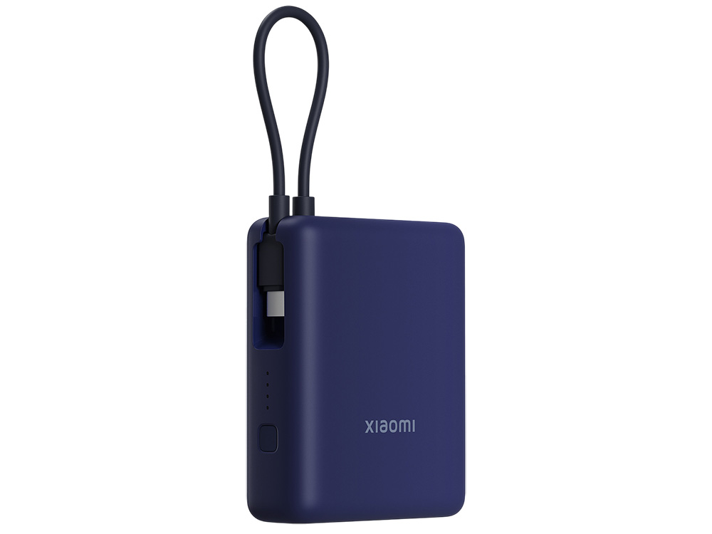 Внешний аккумулятор со встроенным кабелем Xiaomi 33W Power Bank 10000mAh (Integrated Cable) Ice Blue-1