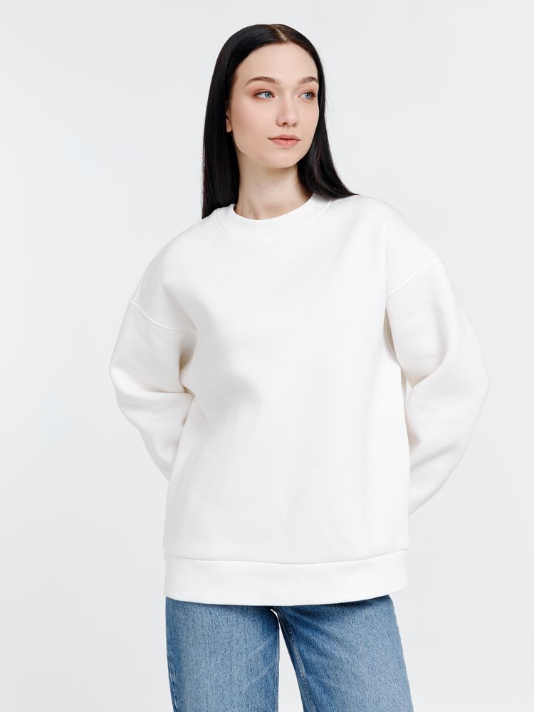 Свитшот оверсайз унисекс True Self, молочно-белый-7