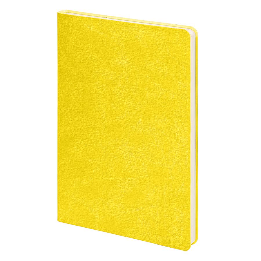 Ежедневник недатированный "FunkyPlan", 130*210 мм, желтый, серый форзац, блок в линейку, желтый, серый-0
