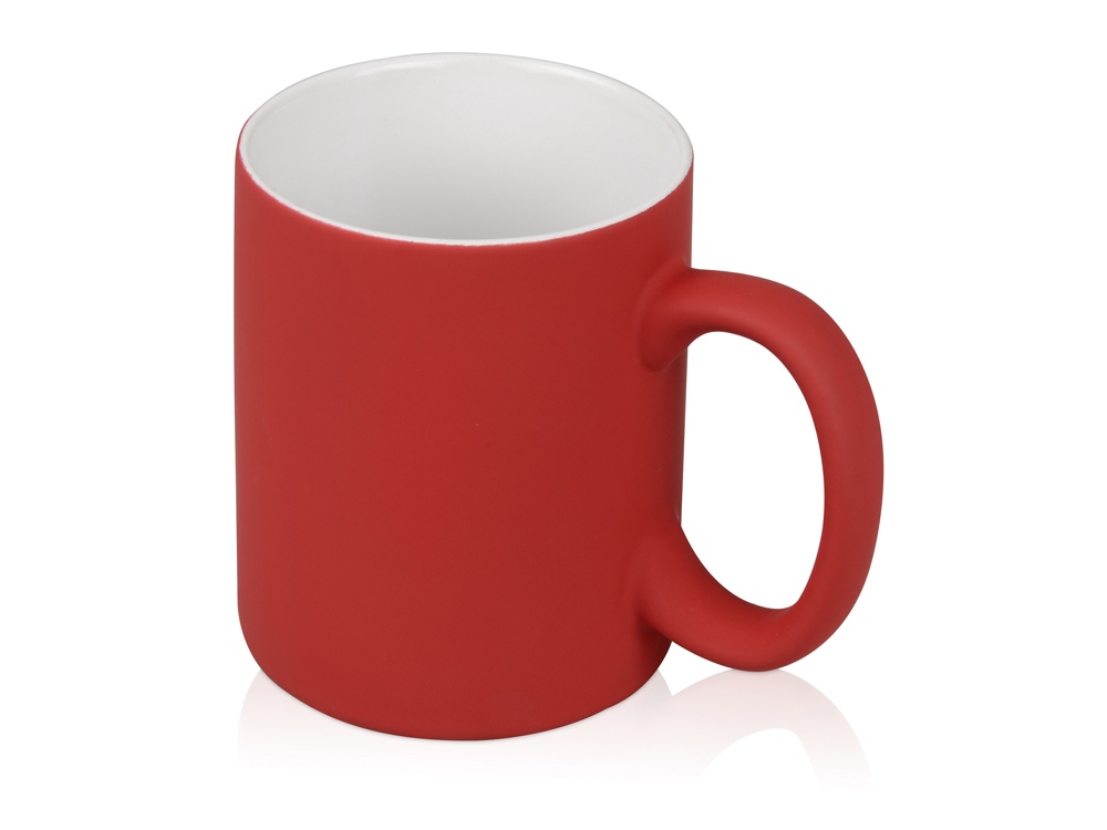 Кружка с покрытием soft-touch Barrel of a Gum, красный-0