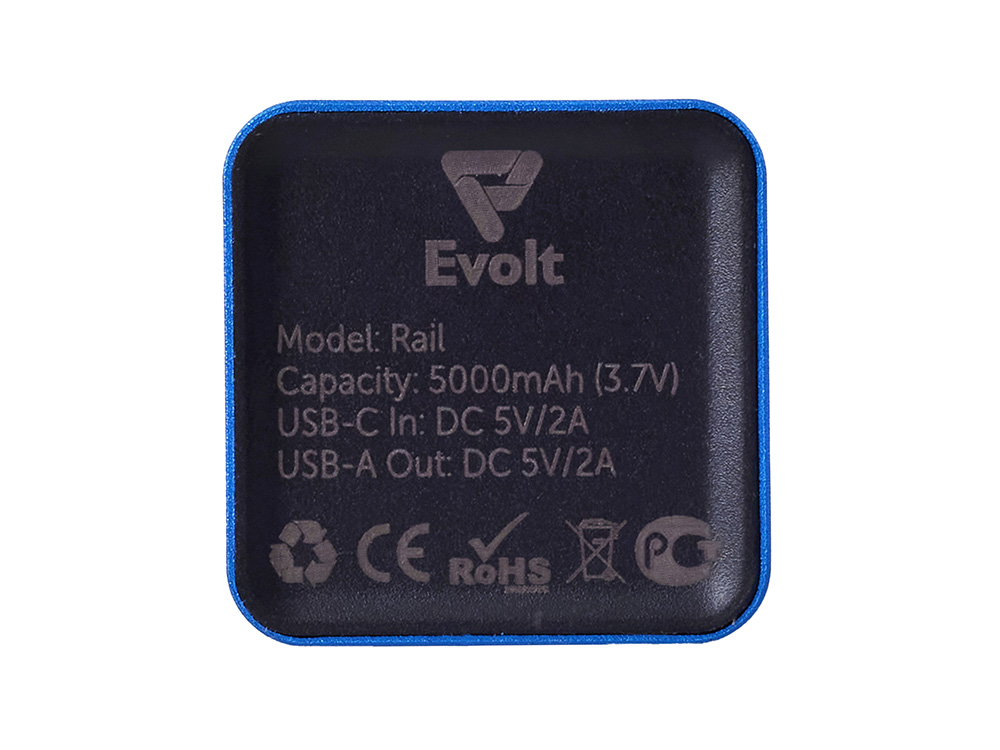 Внешний аккумулятор Rail, 5000 mAh, синий-6