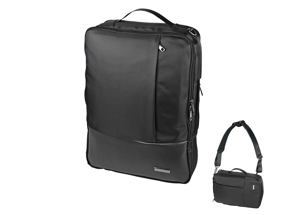 Рюкзак-трансформер Duty для ноутбука, черный-0