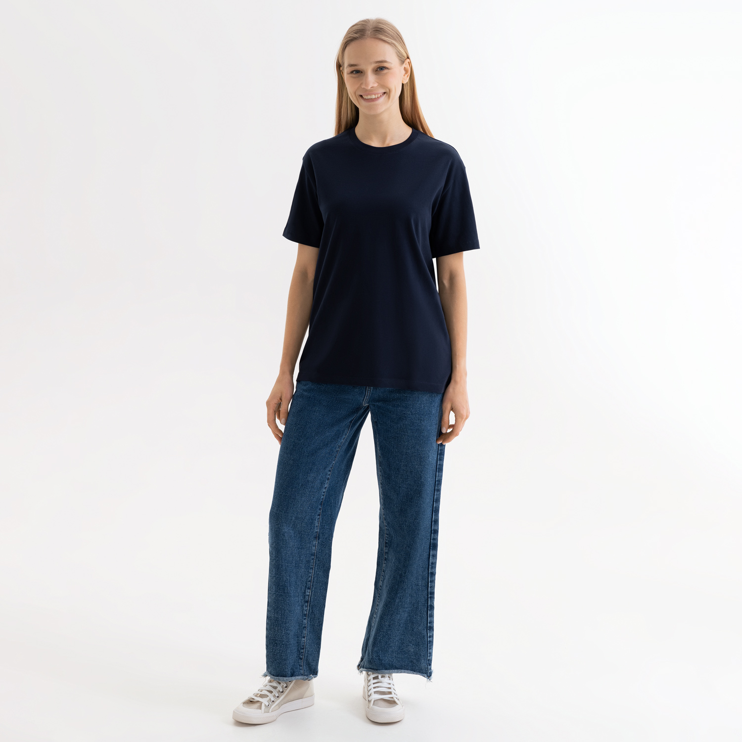 Футболка унисекс Крис (Kris), 150 гр., темно-синяя-2