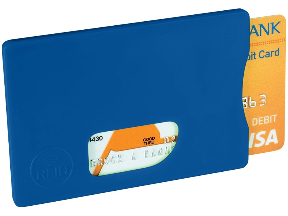Защитный RFID чехол для кредитной карты Arnox, ярко-синий-0